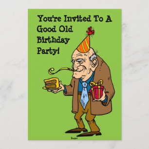 Happy Birthday - Good Old Party (alter Mann) Einladung