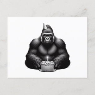 Happy Birthday Gorilla Postkarte
