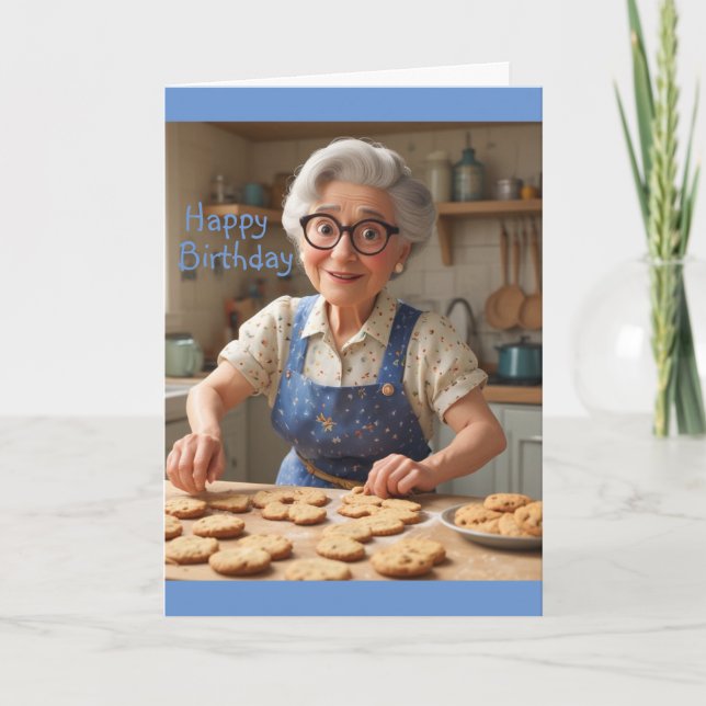 Happy Birthday Gramma Karte (Vorderseite)