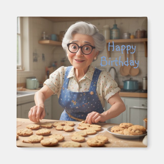 Happy Birthday Gramma Magnet (Vorne)