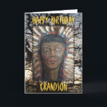 Happy Birthday Grandson Karte<br><div class="desc">Grußkarte drinnen: "Habt einen großen Geburtstagsgrandson!" Lebensbaum von GJLC JackCrisp.co.uk</div>