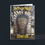 Happy Birthday Grandson Karte<br><div class="desc">Grußkarte drinnen: "Habt einen großen Geburtstagsgrandson!" Lebensbaum von GJLC JackCrisp.co.uk</div>