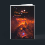 Happy Birthday Grandson - Star Cluster Birthday Karte<br><div class="desc">Galaxien, Sterne und Nebulae-Serie: Der Sternhaufen Pismis 24 liegt im Kern des großen Emissions-Nebel NGC 6357, der einen Grad am Himmel in Richtung des Scorpius-Sternbildes ausdehnt. Ein Teil des Nebel wird von den jüngsten (blutigsten) schweren Sternen in Pismis 24 ionisiert. Die intensive UV-Strahlung der strahlenden Sterne heizt das Gas, das...</div>