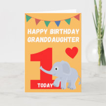 Happy Birthday Grandtochter - 1 Heute