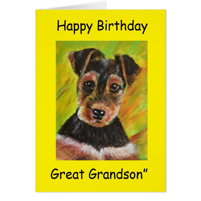 Happy Birthday Great Grandson (Vorne)