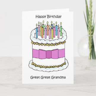 Happy Birthday Great Great Grandma Karte
