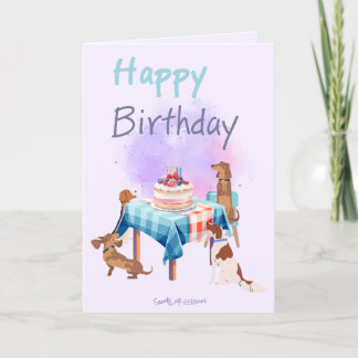 Happy birthday greeting card  feiertagskarte