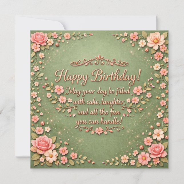Happy Birthday Greeting Cards  (Vorderseite)