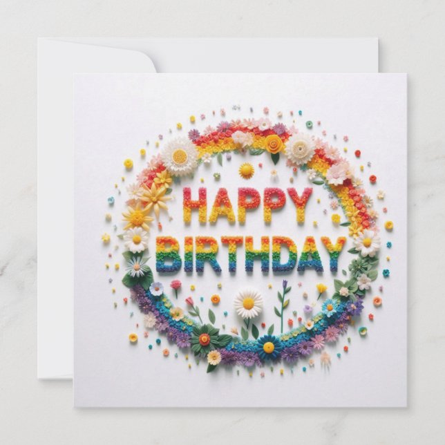 Happy Birthday Greeting Cards  Feiertagskarte (Vorderseite)