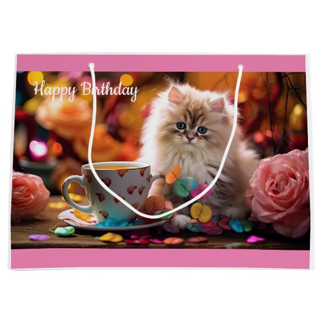 Happy Birthday Große Geschenktüte (Vorderseite)