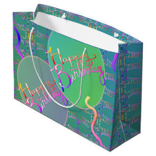 "Happy Birthday" Große Geschenktüte