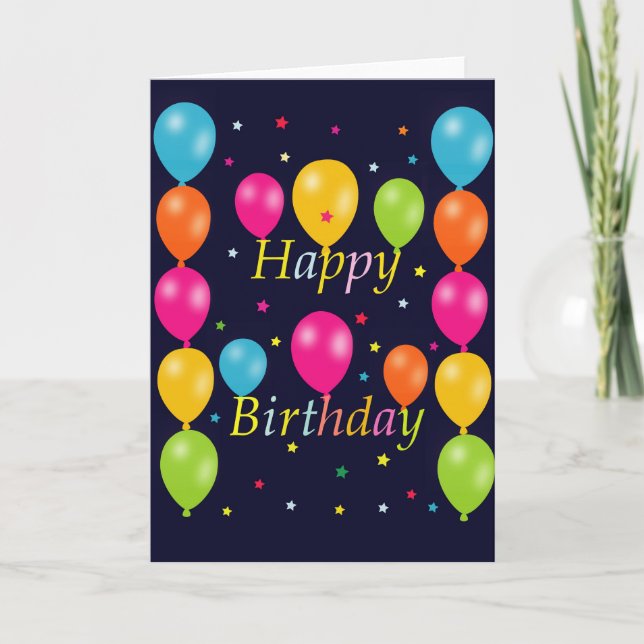 Happy Birthday Grußkarte Karte (Vorderseite)