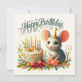 Happy Birthday Grußkarten Einladung