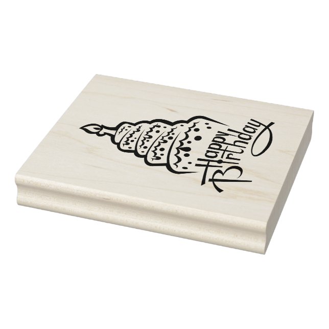 Happy Birthday Gummistempel (Stempel)