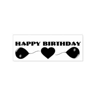 hAPPY bIRTHDAY Gummistempel