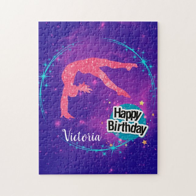 Happy Birthday Gymnastik Galaxy Tumbling (Vertikal)