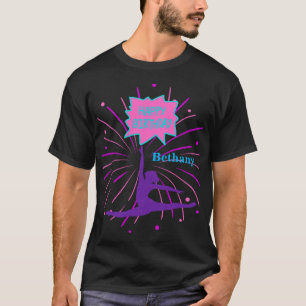 Happy Birthday Gymnastik Personalisiert T-Shirt