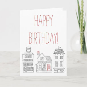 Happy Birthday Happy Zuhause Karte