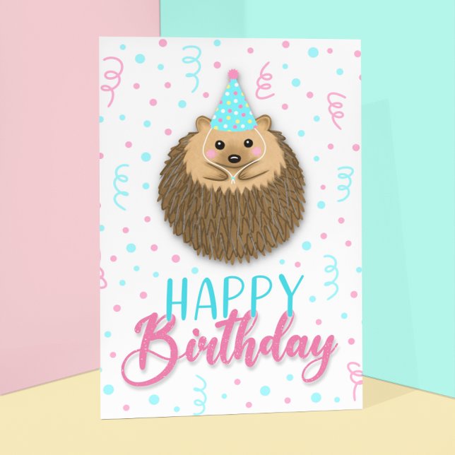 Happy Birthday Hedgie Karte (Von Creator hochgeladen)
