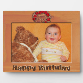 Happy Birthday Holzrahmen hinzufügen Foto Plaque Fotoplatte