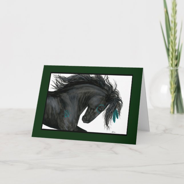 Happy Birthday Horse Card by Bihrle Karte (Vorderseite)