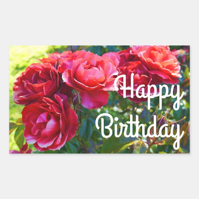 Happy Birthday Hot Cocoa Rose #3-2 Stickers (Vorderseite)