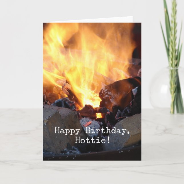 Happy Birthday, Hottie Karte (Vorderseite)