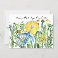 Happy Birthday Hummingbird Blume Custom