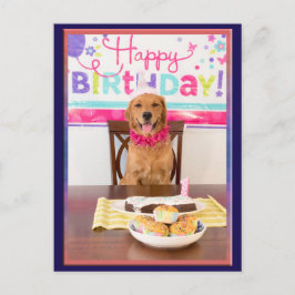 Happy Birthday Hund Party mit My Dawg Einladungspostkarte