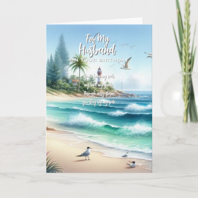 Happy Birthday Husband Dankeskarte (Vorderseite)