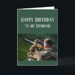 Happy Birthday Husband Jagd Camouflage Karte<br><div class="desc">Dinge,  die Sie Liebe glücklich Geburtstag Ehemann für diejenigen,  die Liebe Jagd im Freien,  Natur und oder Wildnis</div>