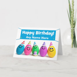 Happy Birthday Individuelle Name Egg Spaß Karte