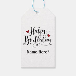 Happy Birthday Individuelle Name Geschenkanhänger
