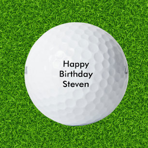 Happy Birthday Individuelle Name Golfball