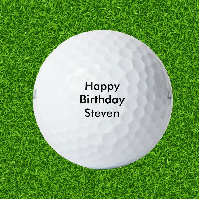 Happy Birthday Individuelle Name Golfball (Von Creator hochgeladen)
