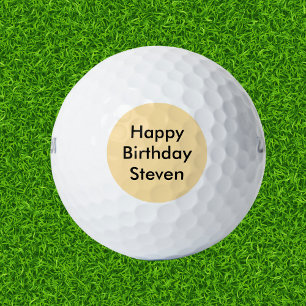 Happy Birthday Individuelle Name Golfball