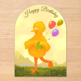 Happy Birthday Invitation Big Bird Acryleinladungen