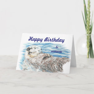 Happy Birthday Jemand außergewöhnlich Adorable Ott Karte