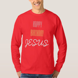 Happy Birthday JESUS - Cherry, White & Lemon T-Shirt