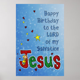 'Happy Birthday Jesus': Ein großer Weihnachtsgummi Poster