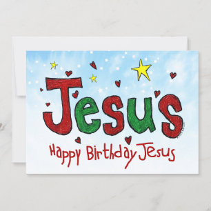 Happy Birthday Jesus Feiertagskarte