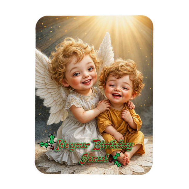 Happy Birthday Jesus Magnet (Vertikal)