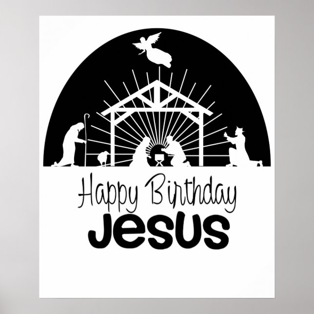 Happy Birthday Jesus Poster (Vorne)