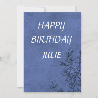 HAPPY BIRTHDAY JULIE EINLADUNG