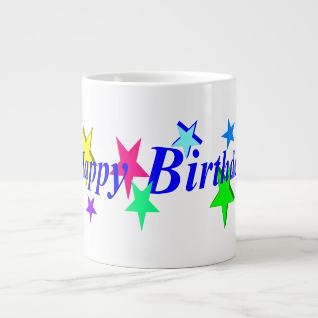 Happy birthday Jumbo Mug Jumbo-Tasse (Vorderseite)