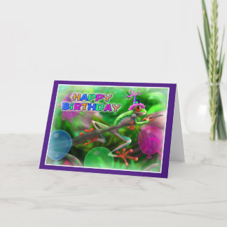 Happy Birthday Jungle style 006 Karte