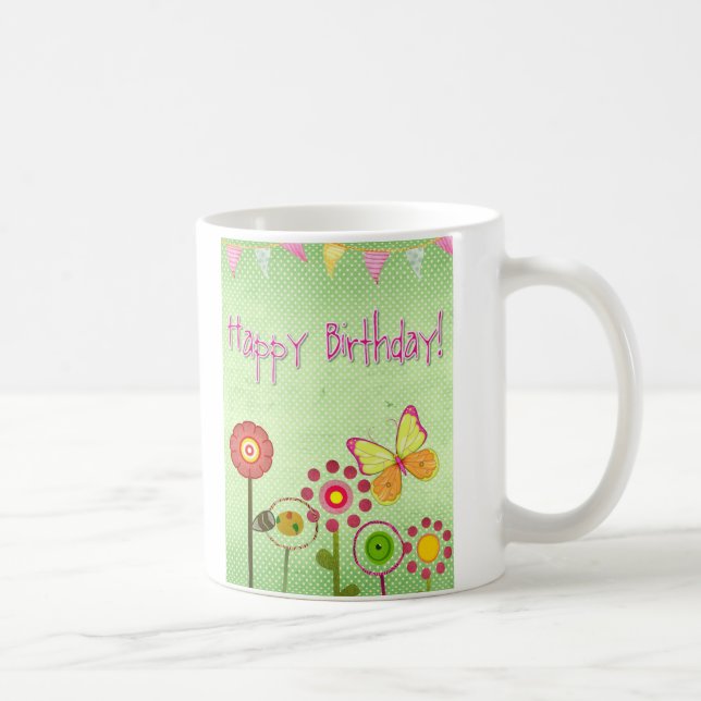 Happy Birthday Kaffeetasse (Rechts)