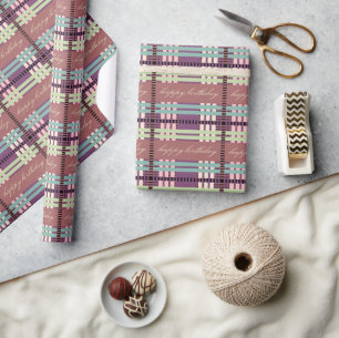 Happy Birthday Kariert Pattern Geschenkpapier