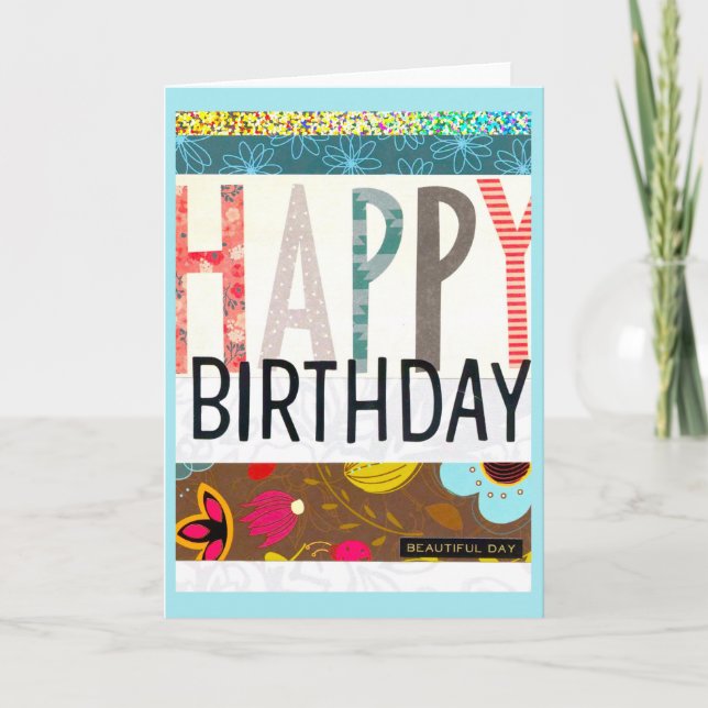 Happy Birthday! Karte (Vorderseite)