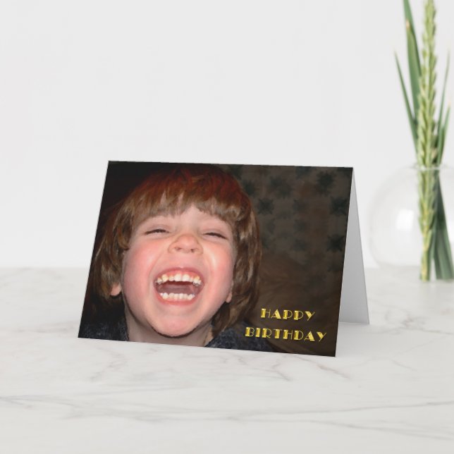 Happy Birthday Karte (Vorderseite)